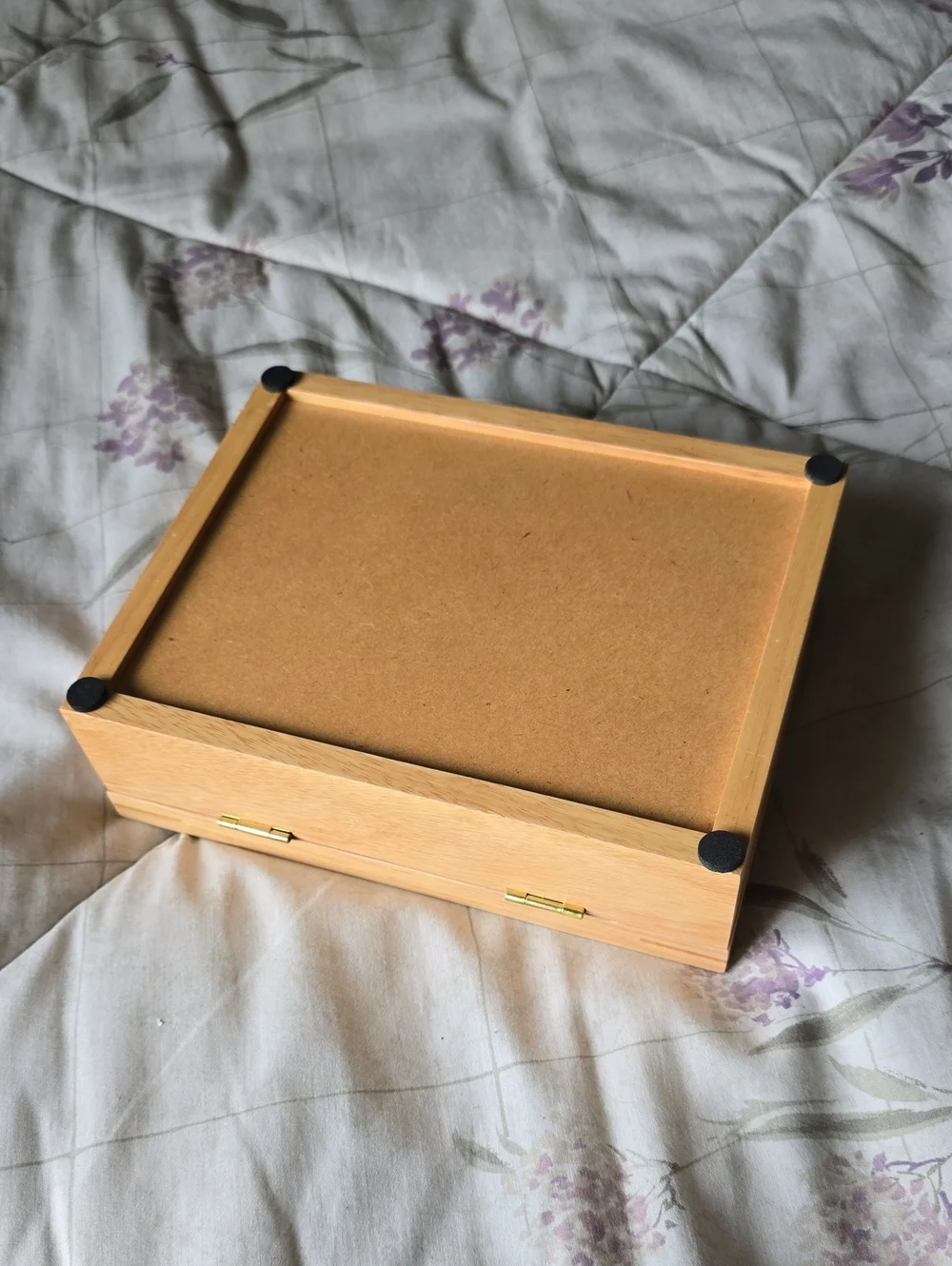 Hallmark Studio B Light Wood Photo Keepsake Box, Natural Wood